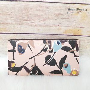large Slim bifold Wallet Cameron Paper Rose Pink